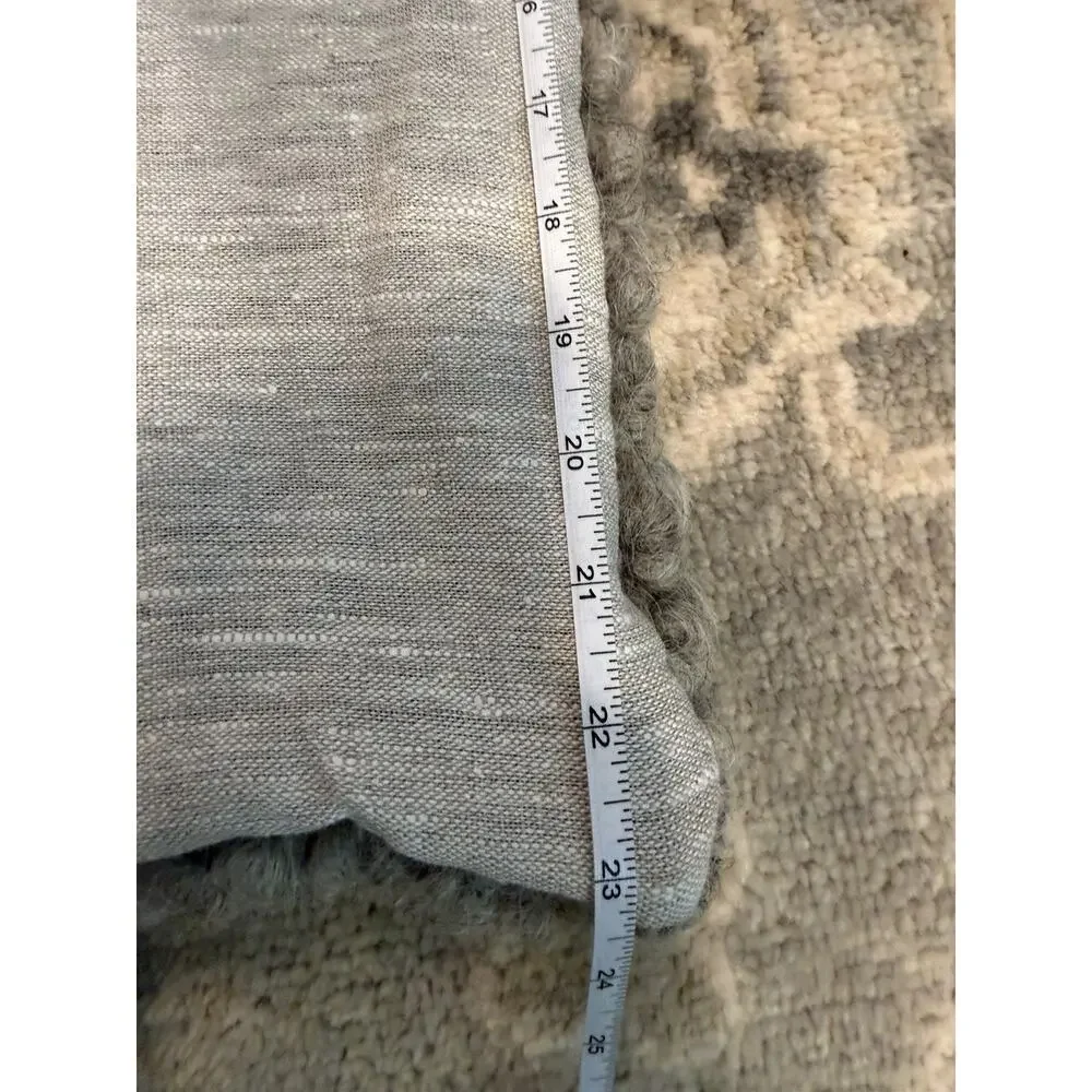 Gushka Luxury Wool Linen Pillow Cover 22 X 23